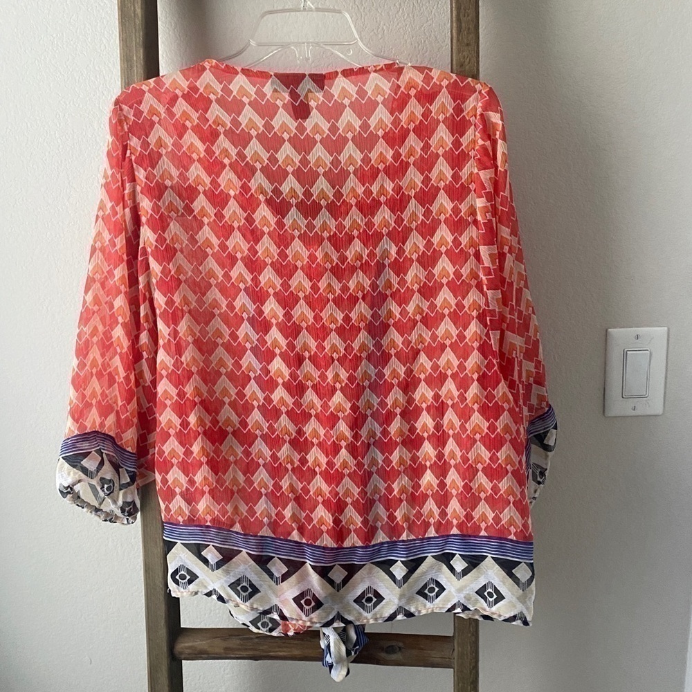 Patterned blouse - size med - Picture 2 of 4